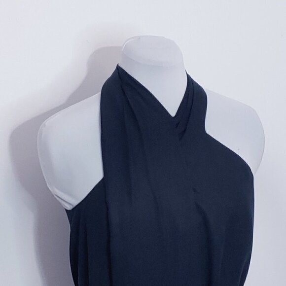 NWT CLUB MONACO Draped pleated cross over belted top - Picture 7 of 16